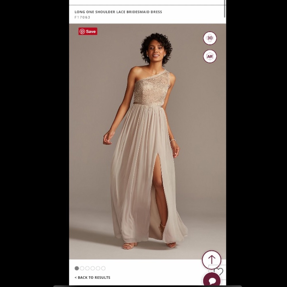 David’s bridal bridesmaid dress